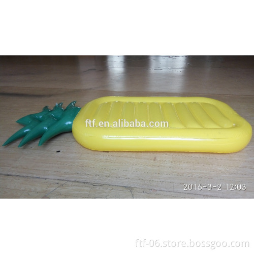 yellow pineapple inflatable floating row,pineapple air mattress,pineapple floating mat